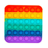 Jucarie POP IT!, antistres, din silicon, patrat, multicolor - Krista®